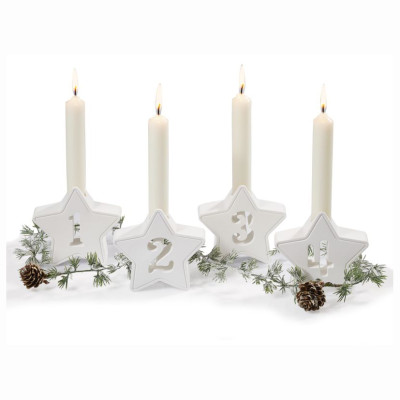 Adventszahlen Stern Silikonform 10cm