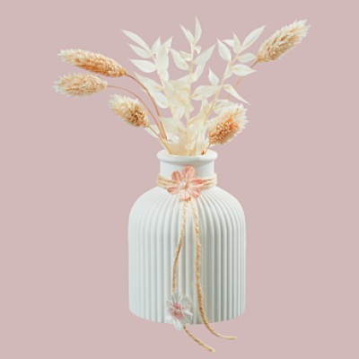 Silikonform Vase 9,2cm gerillt