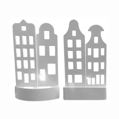 Stadthäuser in Silikonform zum Giessen von Kerzen, Seifen und Dekoelementen