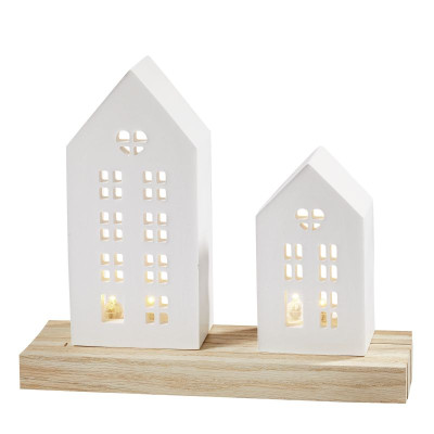 Silikonformen Haus mit Kerzen