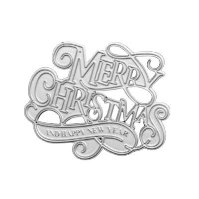 Stanzschablone Merry Christmas Schriftzug