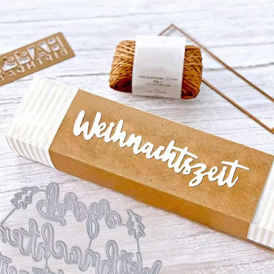 Preview: Stanzschablone Frohe Weihnachtszeit