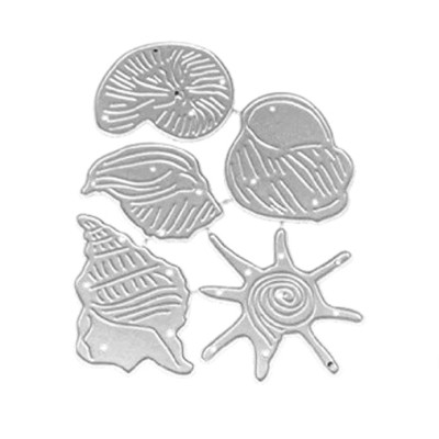 Stanzschablone Muscheln Seestern 10cm