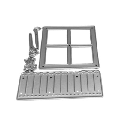 Stanzschablone Fenster & Zaun 8cm