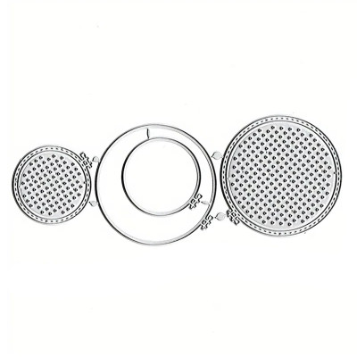 Stanzschablone Kugeln Rahmen 18,5cm
