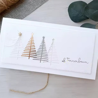 Stanzschablone Tannenbaum für Waldgestaltung