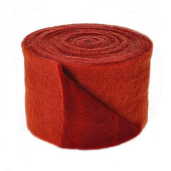 Filzband 15cm zweifarbig kupfer-rot