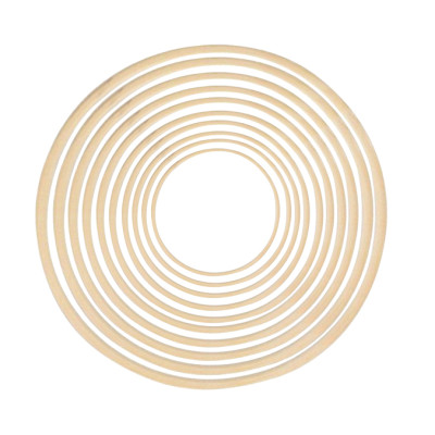 Holzring 8-30cm natur 1cm stark