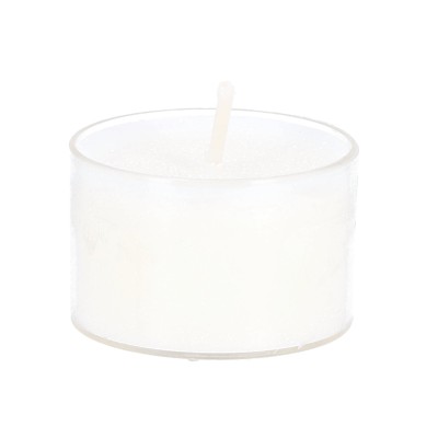 Nightlights 40St PURE 100% Rapswachs transparente Recycling-Hülle ca. 7Std Brenndauer Teelicht