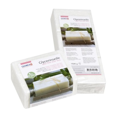 Rohseife mit Glycerin und Aloe Vera vegan in verschiedenen Größen