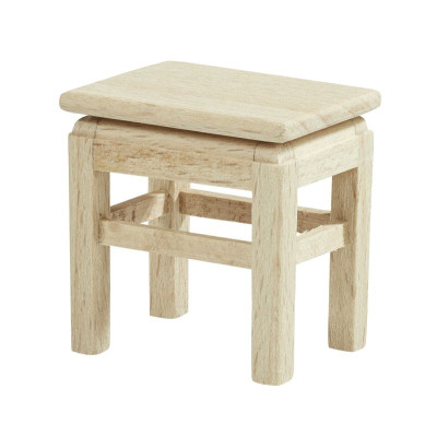 Holzhocker 4cm natur zum Wichteln