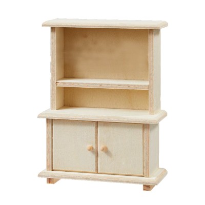 Holzschrank miniatur 10,1cm natur zum wichteln