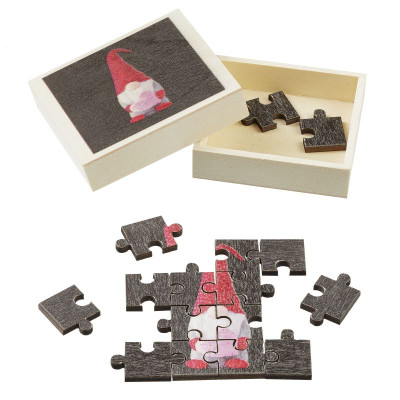 Miniatur Puzzle mit Wichtelmotiv 5,5cm