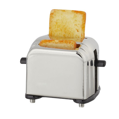 Miniatur Toaster 2cm silber