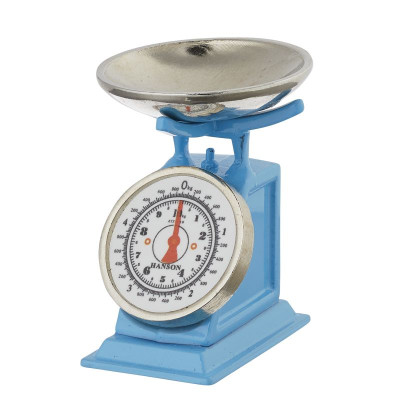 Miniatur Küchenwaage 3cm blau