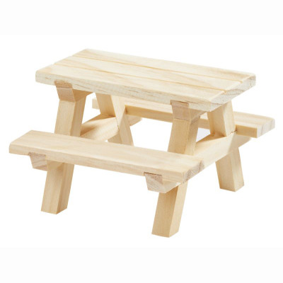 Mini-Picknickgarnitur 8cm Holz