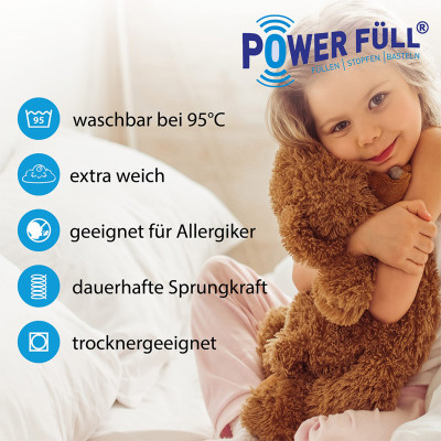 Enorm hochbauschene Füllwatte 300g