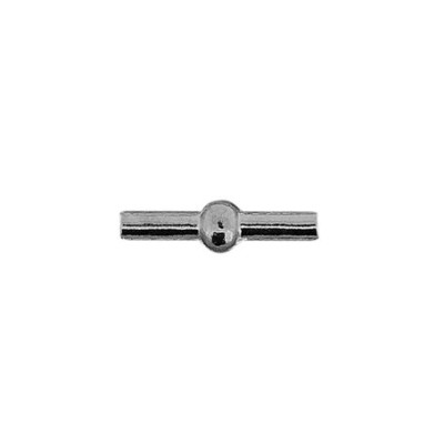 PVC-Verschluss silber 5mm kleiner Knubbel