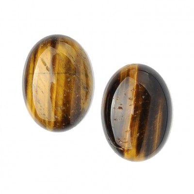 Cabochon Tigerauge braun 18x25mm