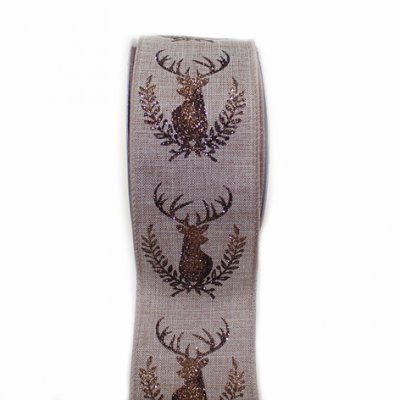 Dekoband Platzhirsch gold