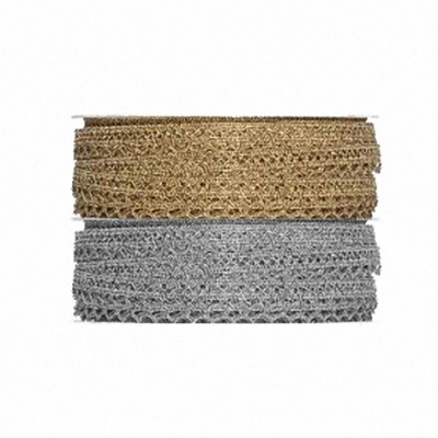 Spitzenband gold oder silber 8mm