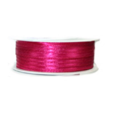 Satinband fuchsia Rolle