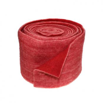 Filzband 15cm zweifarbig rot-rot meliert