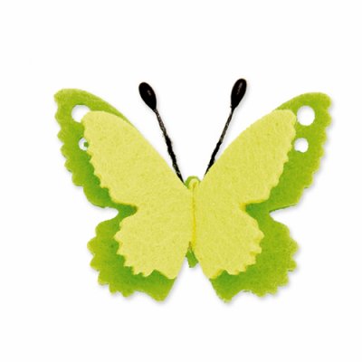 Schmetterling 4,5cm grün