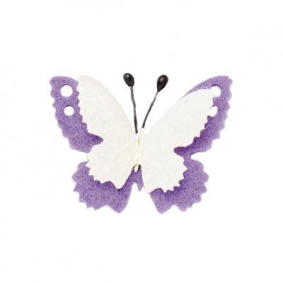 Filz-Schmetterling 4,5cm violett