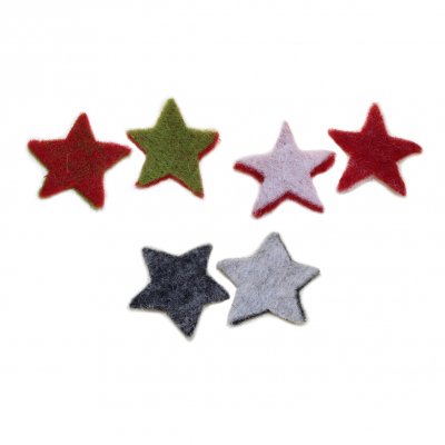 Filz-Stern 5cm zweifarbig