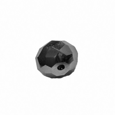 glasschliffperle silber bedampft