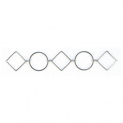 Gliederkette Formen silber 25mm