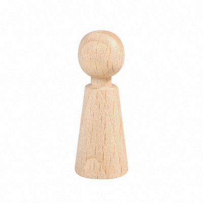 1 Holzspielfigur 60mm natur