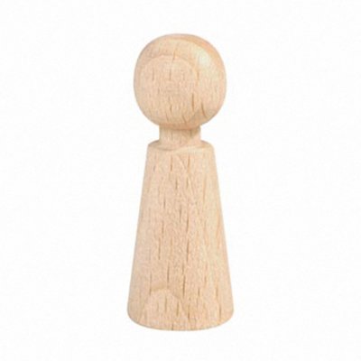 Figurenkegel Holzspielfigur 80mm natur