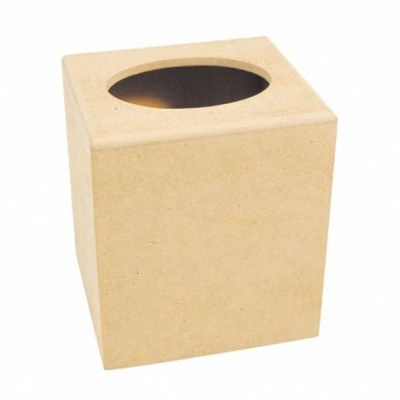 Holz-Tissuebox 14cm Holz natur