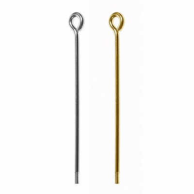 Gewindestift 40mm silber und gold