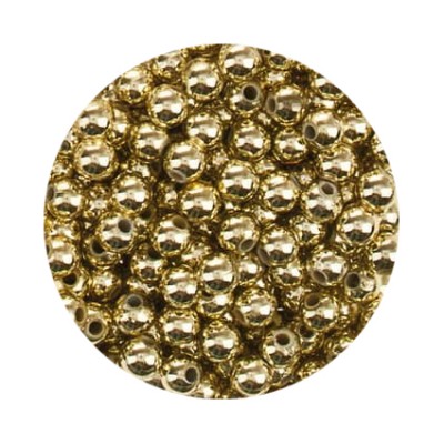 Metallicperlen gold 3mm