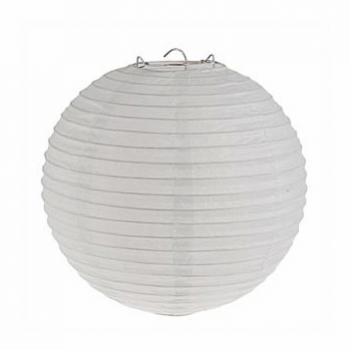 Lampion aus Nylon 30cm weiß