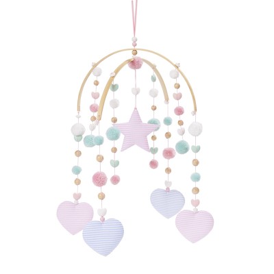 Stoffherzen 8cm gestreift