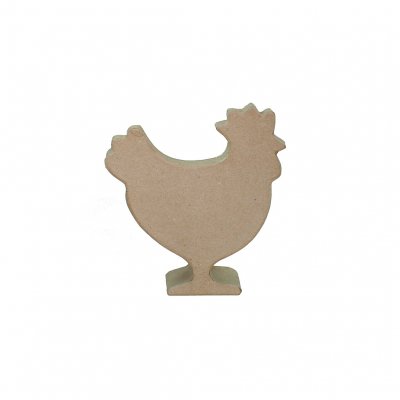 Papp-Huhn stehend 10cm