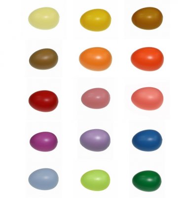 Plastikeier in vielenbunten Farben 24 Stück