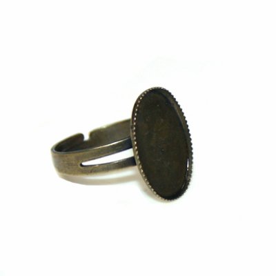 Finggering Fassung bronze 13x18mm