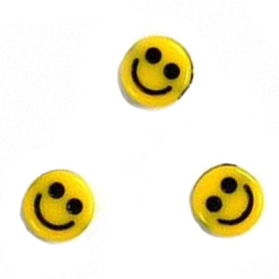 Smiley-Perle gelb 7mm