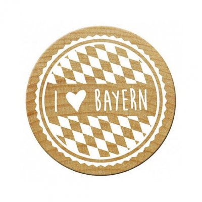 Stempel I love Bayern 3cm