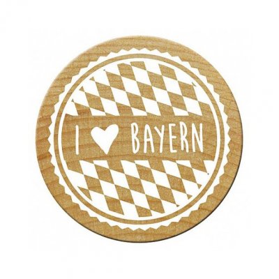 Stempel I love Bayern 3cm