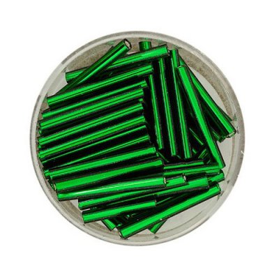 Stiftperlen dunkelgrün 19mm Dose