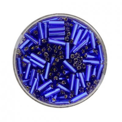 Stiftperlen safir Silbereinzug 6mm Dose