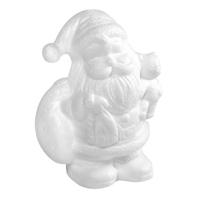 Styropor-Weihnachtsmann 17,5cm weiß