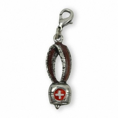 Kuhglocke mit Schweizer Kreuz Charm