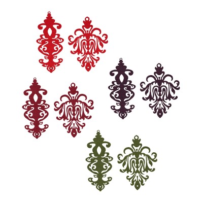Filz-Ornament 16,5cm diverse Farben